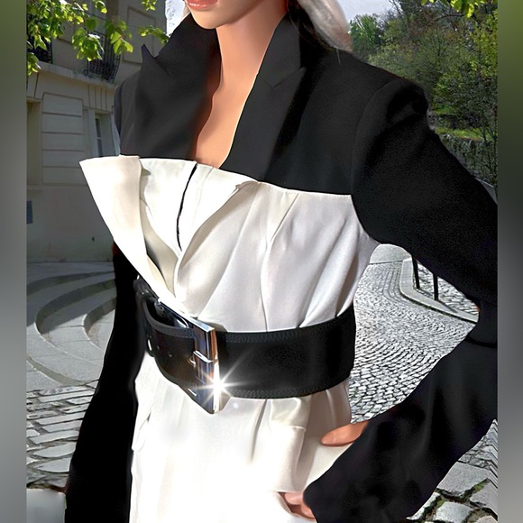 Lavishly Paris Jackets & Blazers - Notch Long Sleeve Straight Blazer